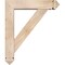 Ekena Millwork Traditional Arts and Crafts Smooth Bracket w/ Offset Brace, Douglas Fir, 5 1/2"W x 22"D x 26"H BKT0604X22X26TRA03SDF - alternate 3